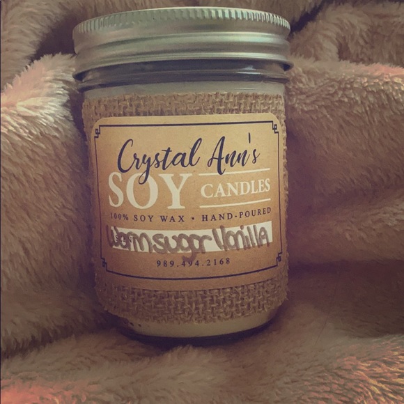 Other - Hand poured soybean candles 12 oz glass jar